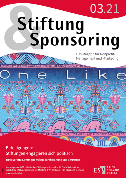 Cover Stiftung&Sponsoring 03/2021