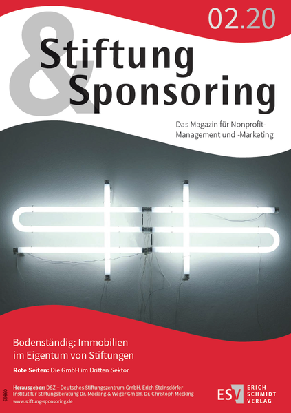 Stiftung&Sponsoring 02/2020 – Cover