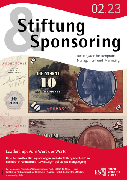 Cover Stiftung&Sponsoring 02/2023
