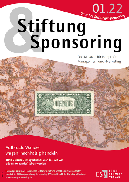 Stiftung&Sponsoring 01/2022 - Cover