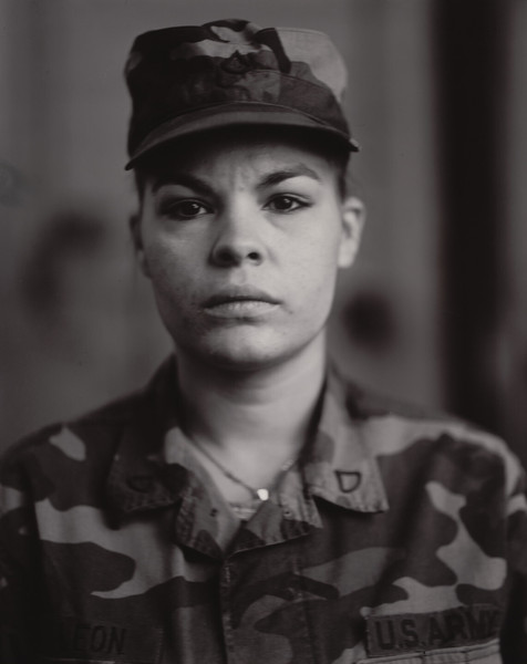  MoMA Judith Joy Ross. P.F.C. Maria I. Leon, U.S. Army Reserve, On Red Alert, Gulf War. 1990