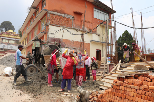 Bauarbeiterinnen Kathmandu Nepal