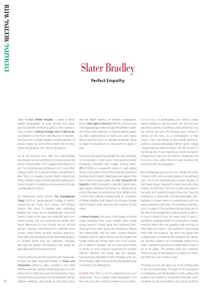 EYEMAZING — Slater Bradley: Perfect Empathy by Elizabeth Kley_Page 1